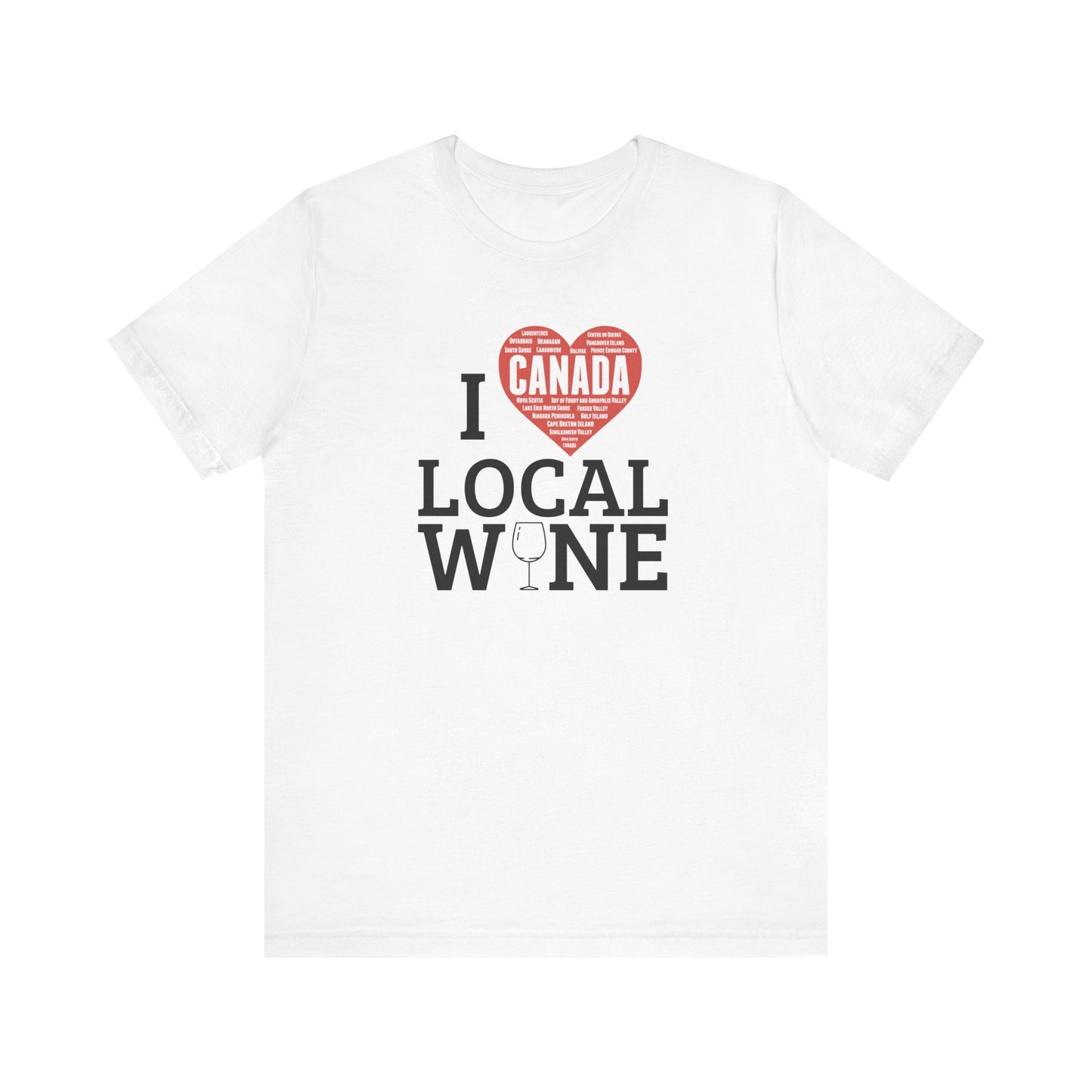 I Love Local Wine Canada Tee - Celebrate Canadian Wine