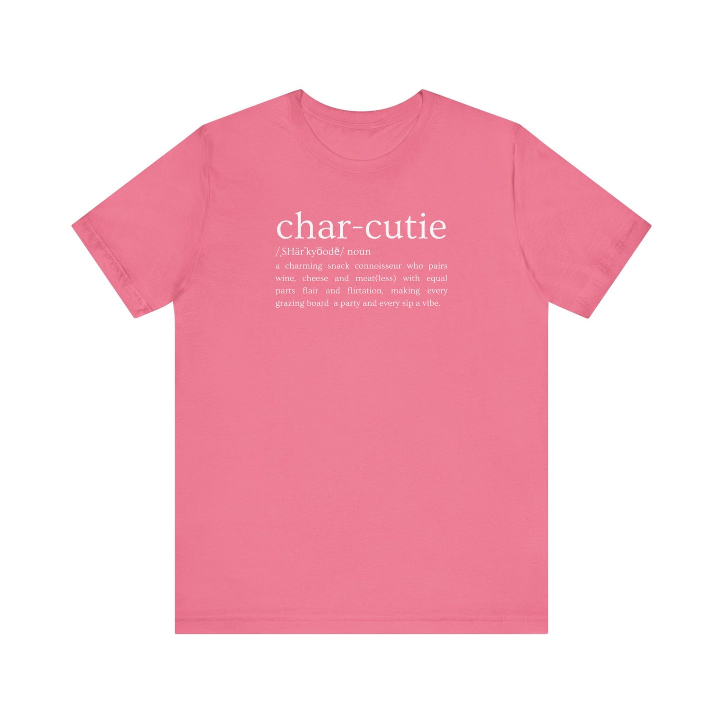 Char-cutie Crew Neck Tee – Hot Pink for Rosé Season