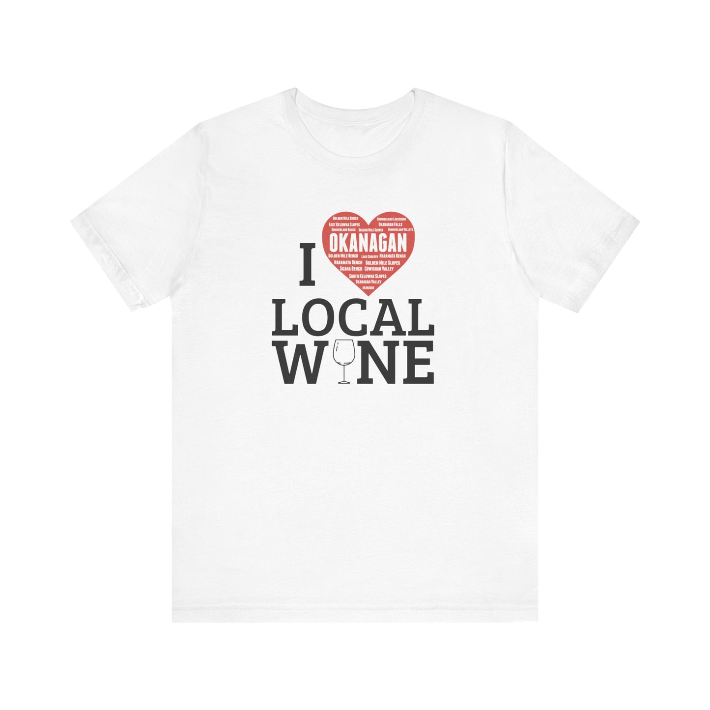 I Love Local Wine Okanagan Tee – Celebrate BC Wine Country