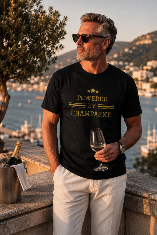 Premium champagne t-shirt for wine lovers (unisex) β Gourmandee Tees