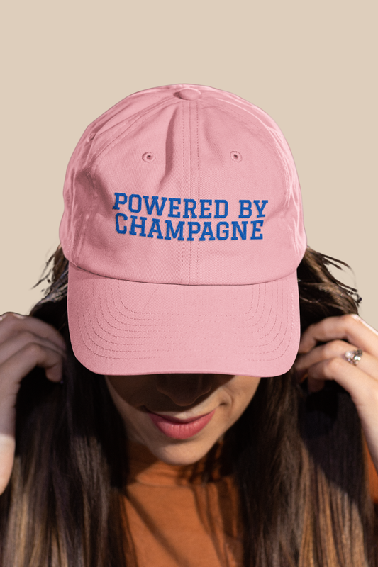 Powered by Champagne Hat – Embroidered Champagne Lover Cap