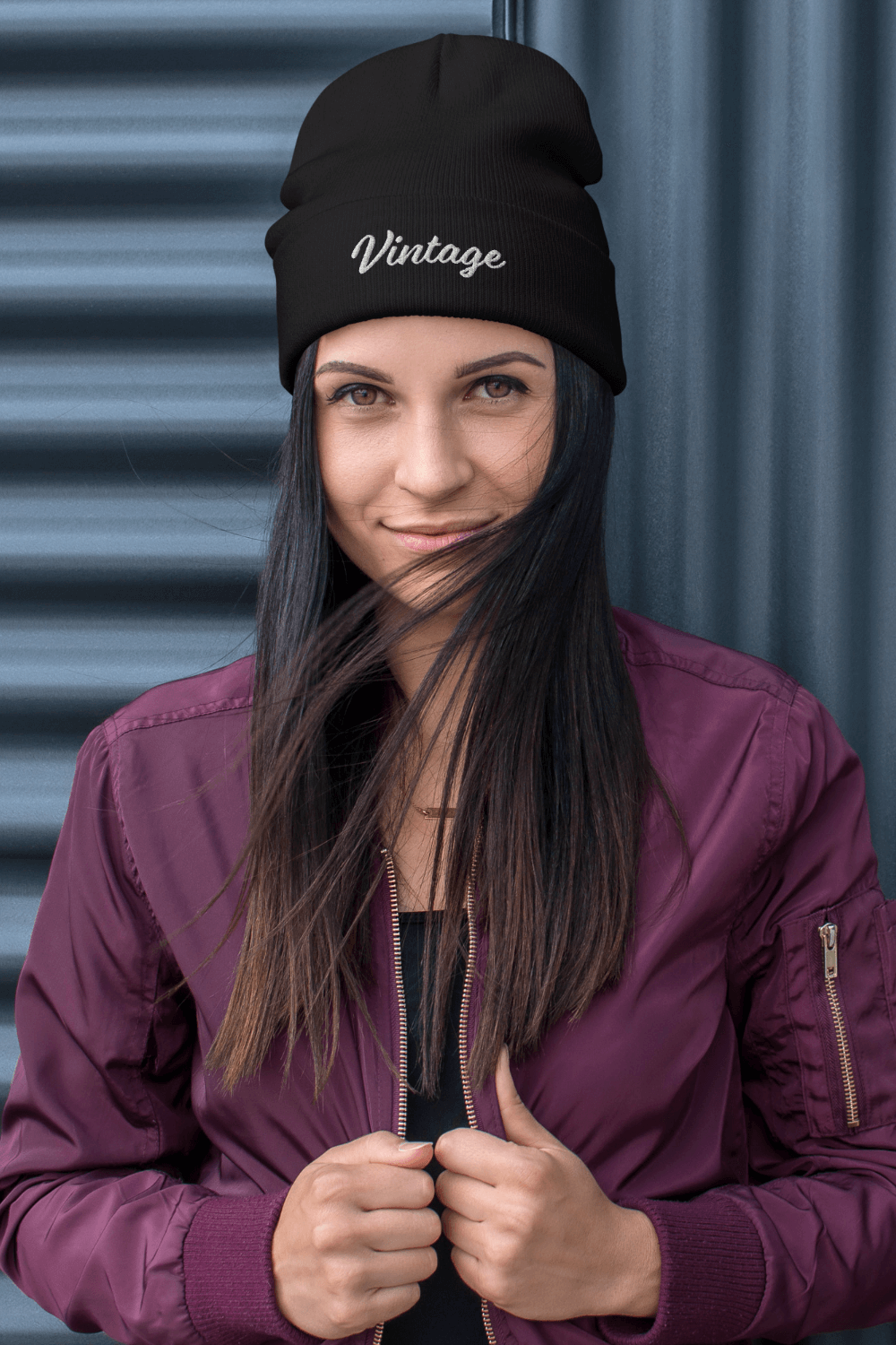 Vintage Embroidered Beanie