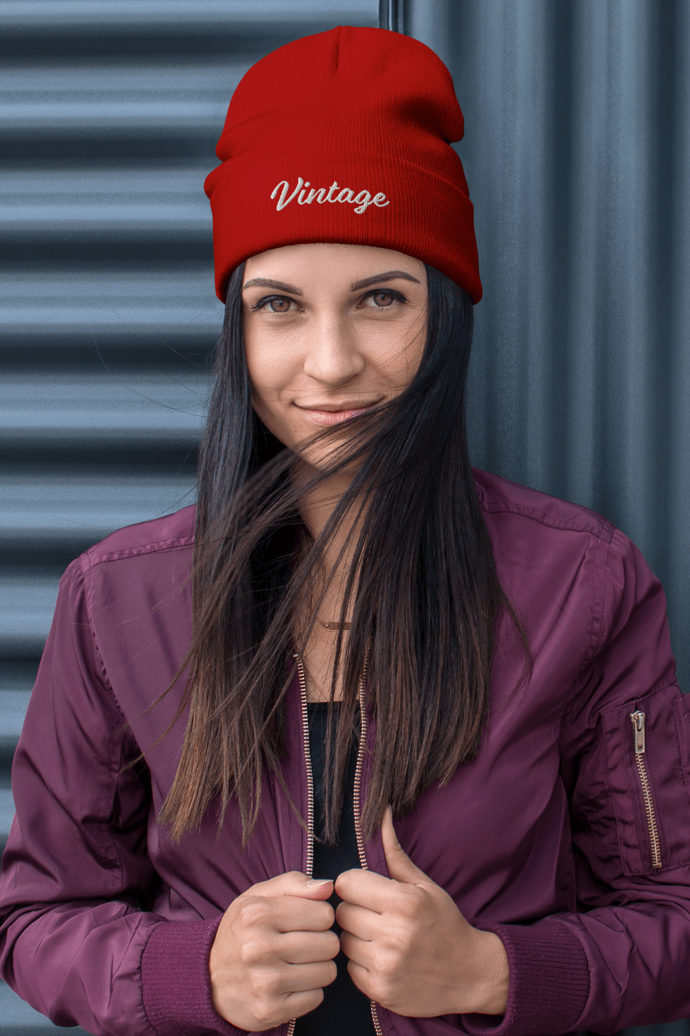 Vintage Embroidered Beanie