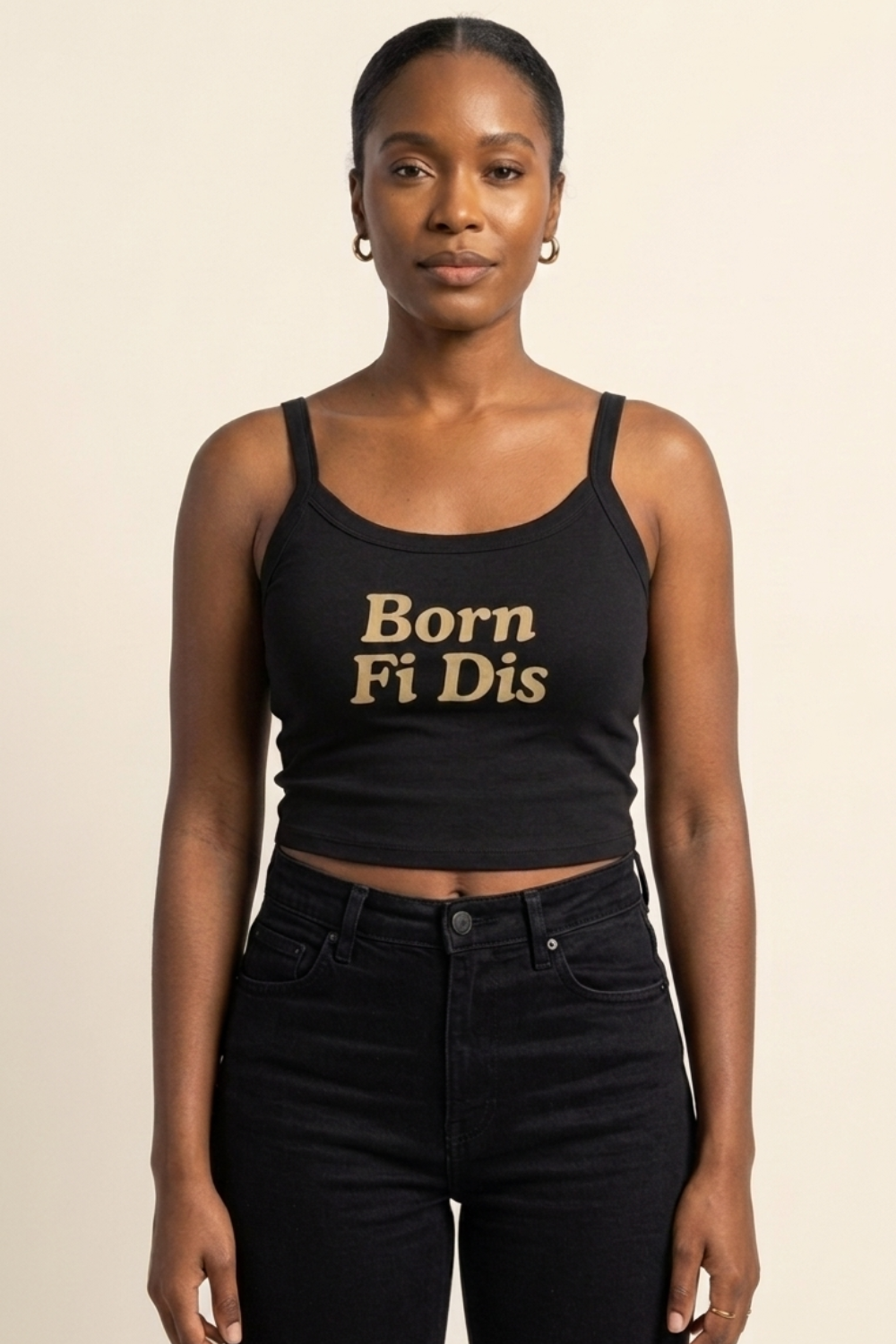 Born Fi Dis Women’s Caribbean Crop Tank Top