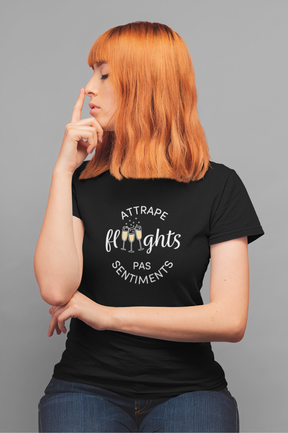 Attrape Flights Pas Sentiments | T-shirt Unisexe Dégustation de Vin