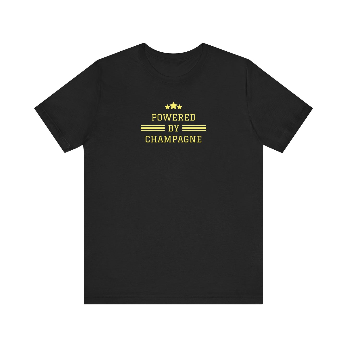 Powered By Champagne Short Sleeve Tee