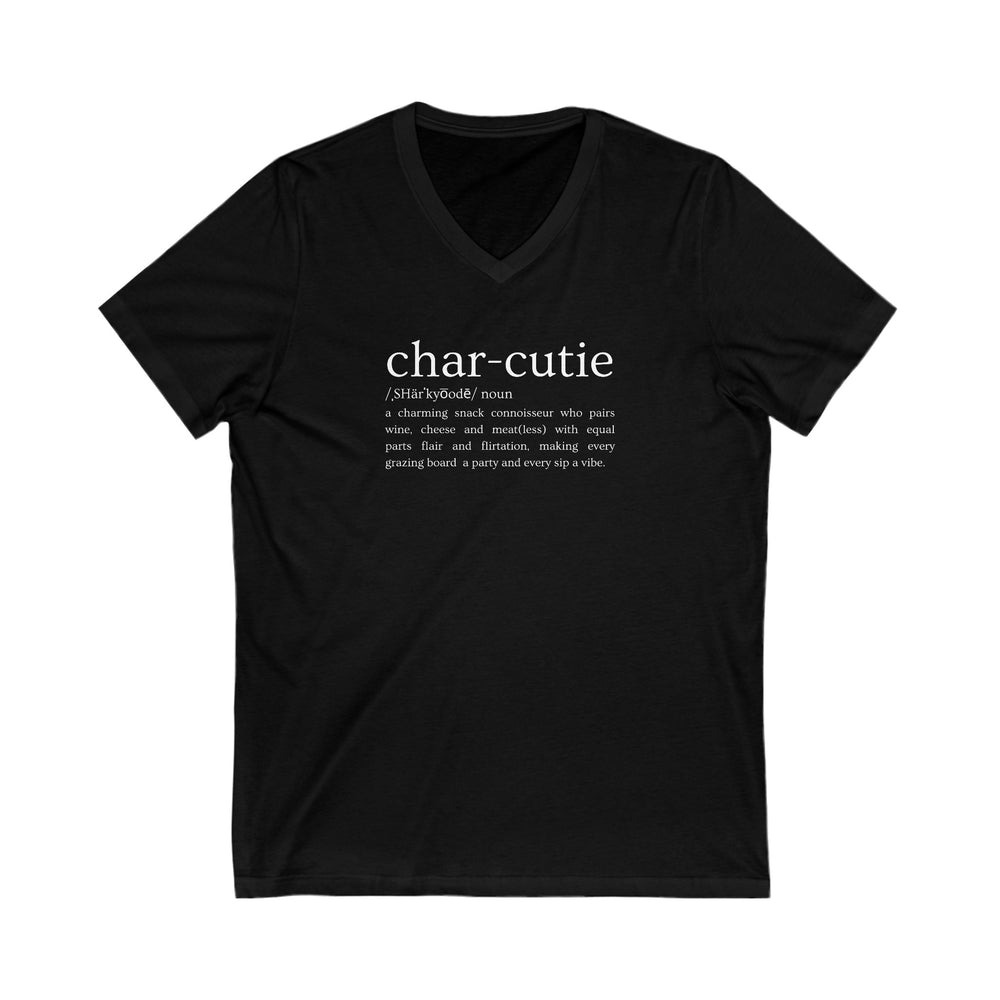 Char-cutie Short Sleeve V-Neck Tee