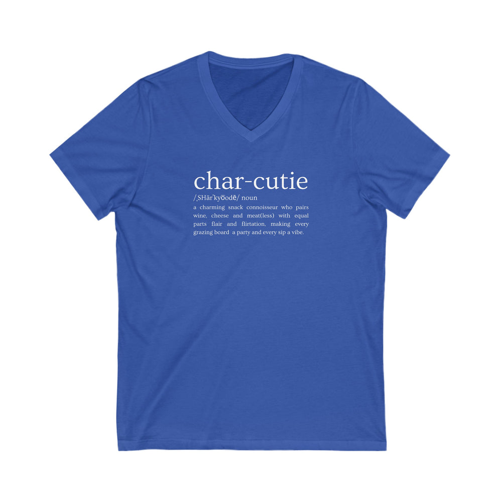 Char-cutie Short Sleeve V-Neck Tee