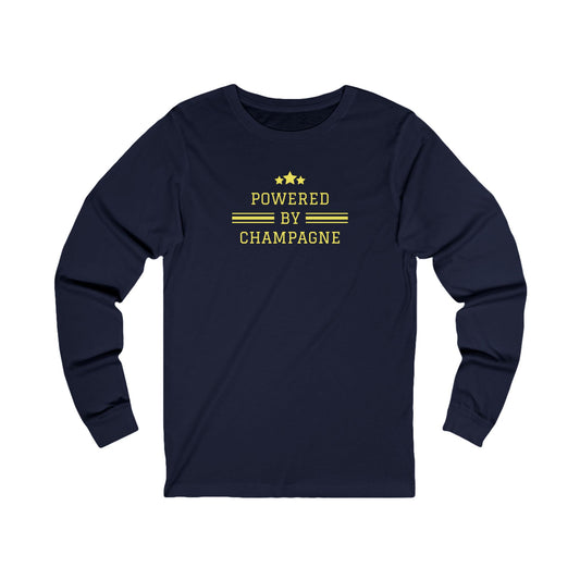 Powered by Champagne Long Sleeve Tee