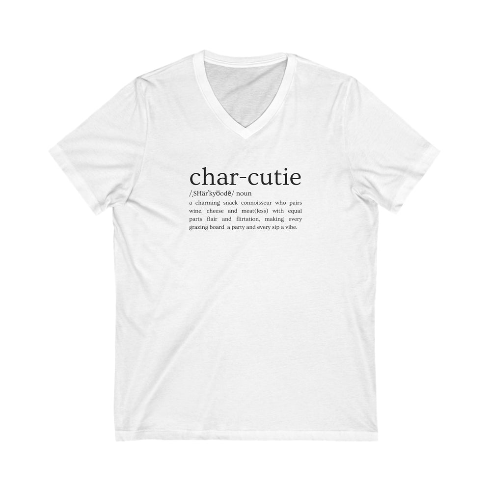 Char-cutie Short Sleeve V-Neck Tee