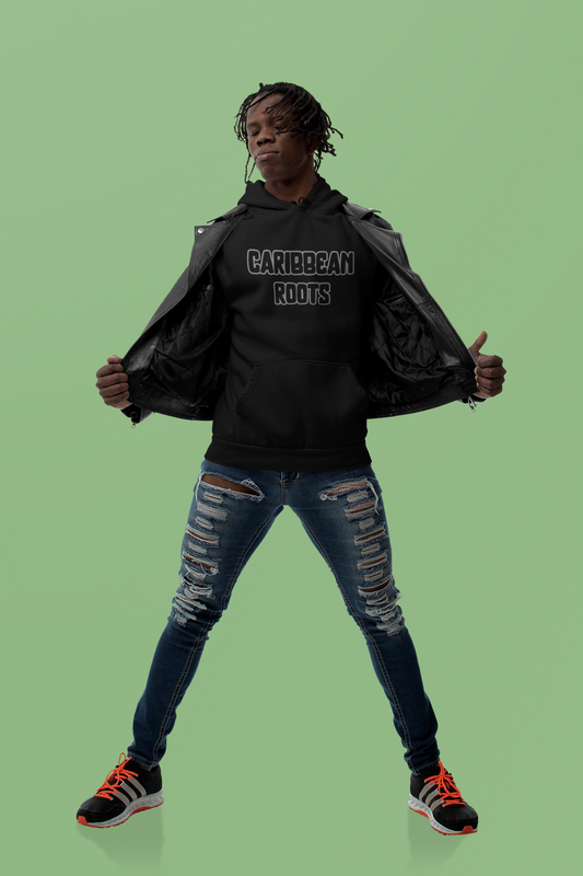 Caribbean Roots Embroidered Hoodie – Heritage Hoodie for Island Pride