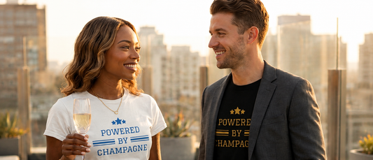 Champagne Duo Bundle | Two Powered by Champagne Tees