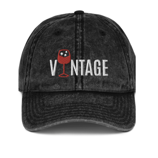 Vintage Denim Wine Hat