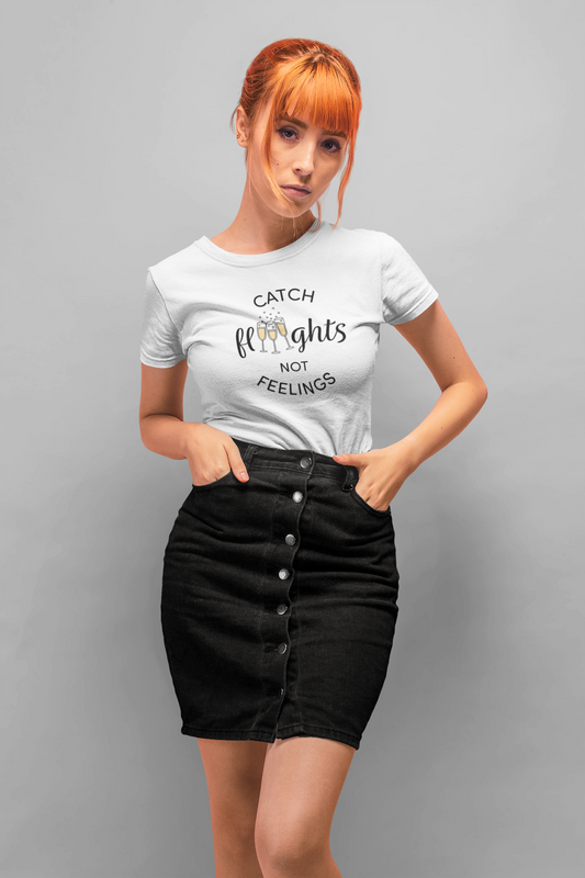 Champagne Flights Wine T-Shirt (Short Sleeve)