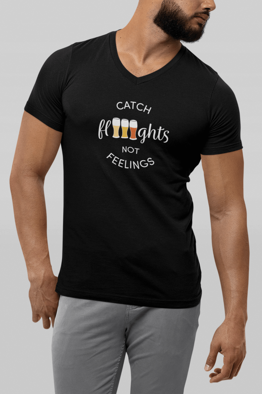 Beer Flights V-Neck Tee