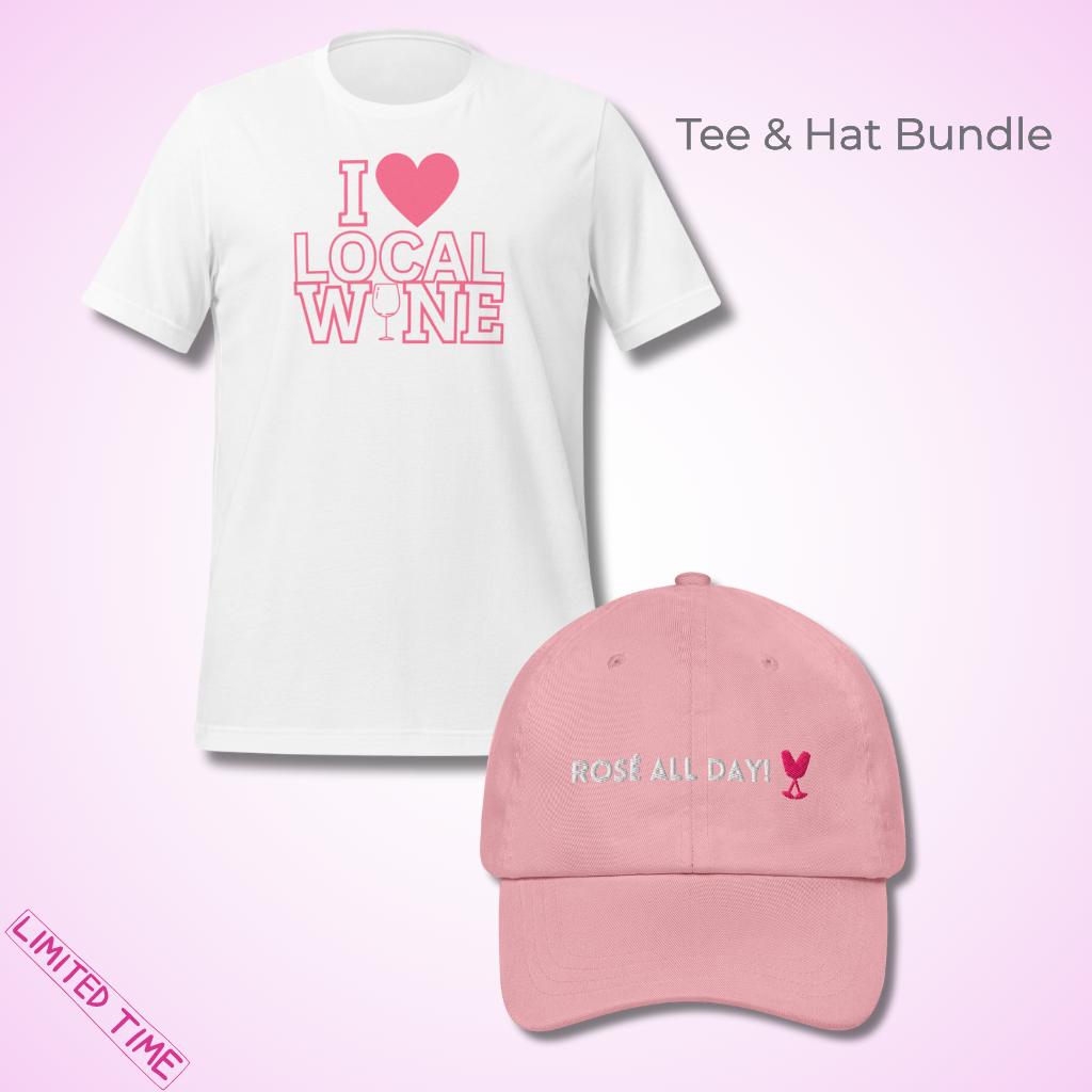 Rosé Road Trip Set – Tee + Hat Bundle