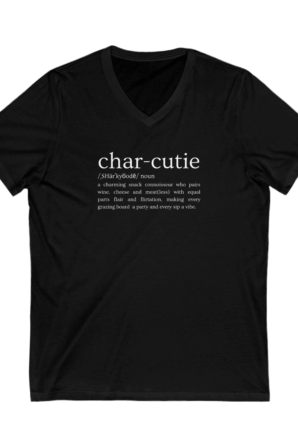 Char-cutie Short Sleeve V-Neck Tee