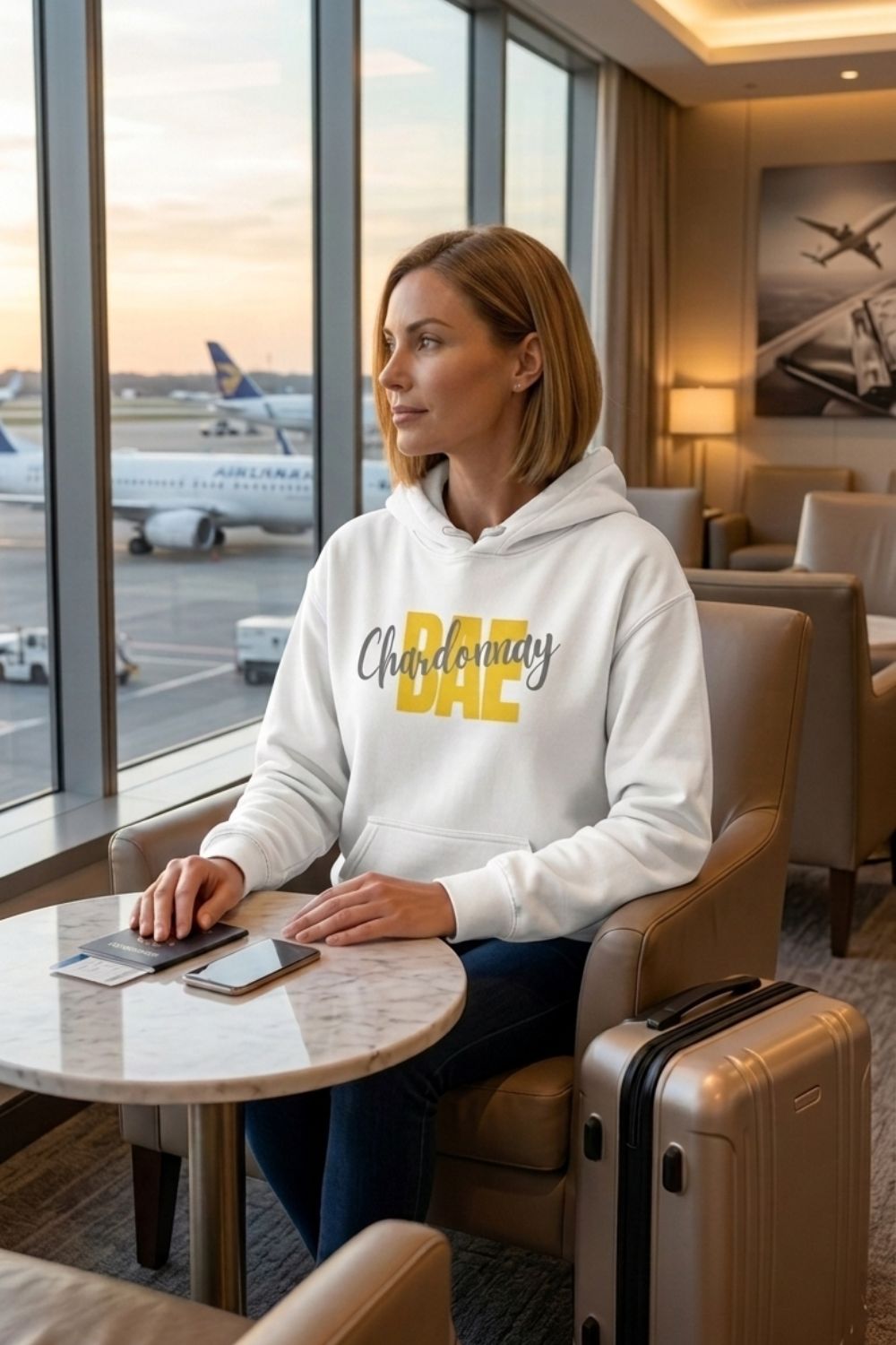 Chardonnay Bae Hoodie – Wine Lover Hoodie for Chardonnay Fans