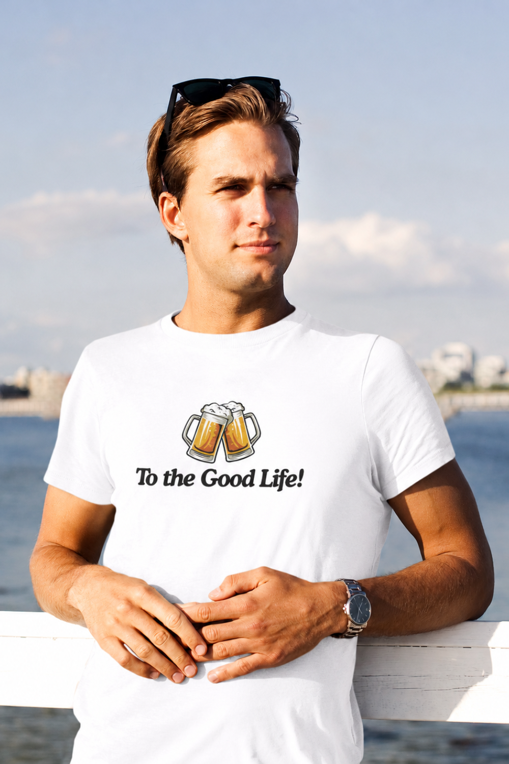 Cheers to the Good Life Beer T-shirt | Premium Brewery Lifestyle Tee