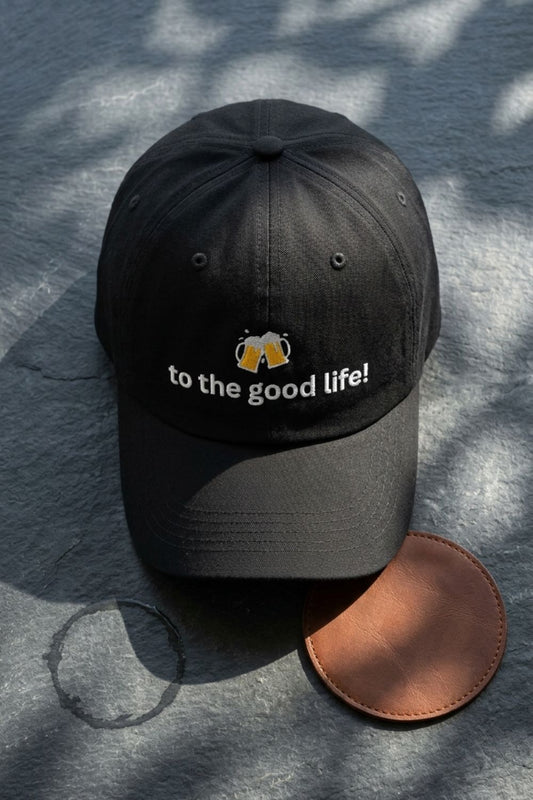 Cheers to the Good Life Beer Hat