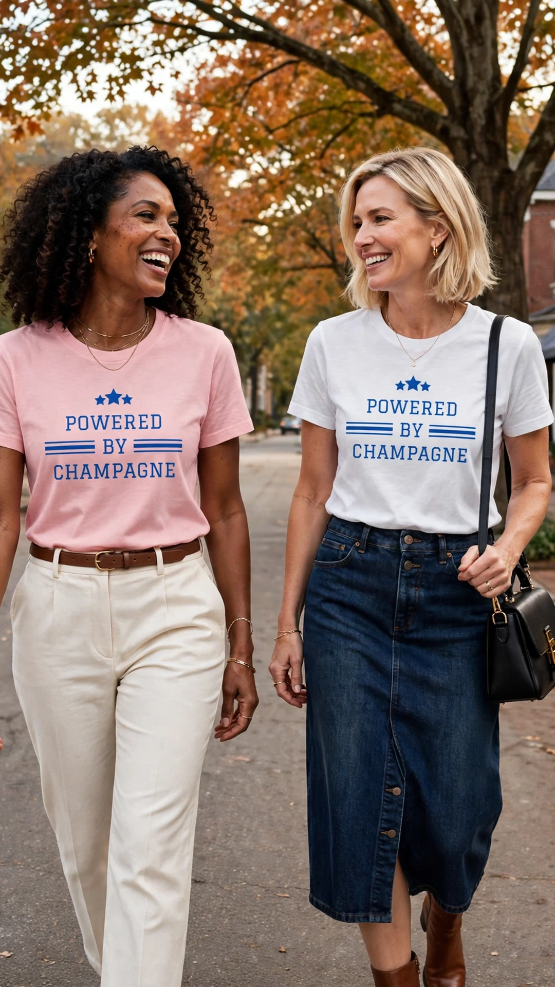 Champagne Duo Bundle | Two Powered By Champagne Tees — Mix & Match Sizes