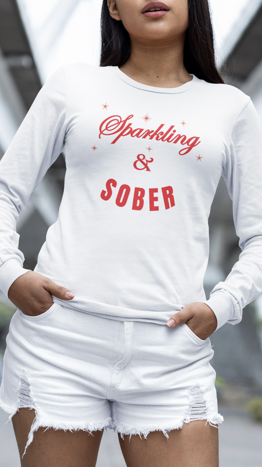 Sparkling & Sober Long Sleeve Tee