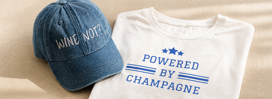 The Perfect Pour Bundle | Champagne Tee & Wine Hat