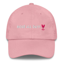 Rosé All Day Embroidered Hat – Summer’s Favorite Sip