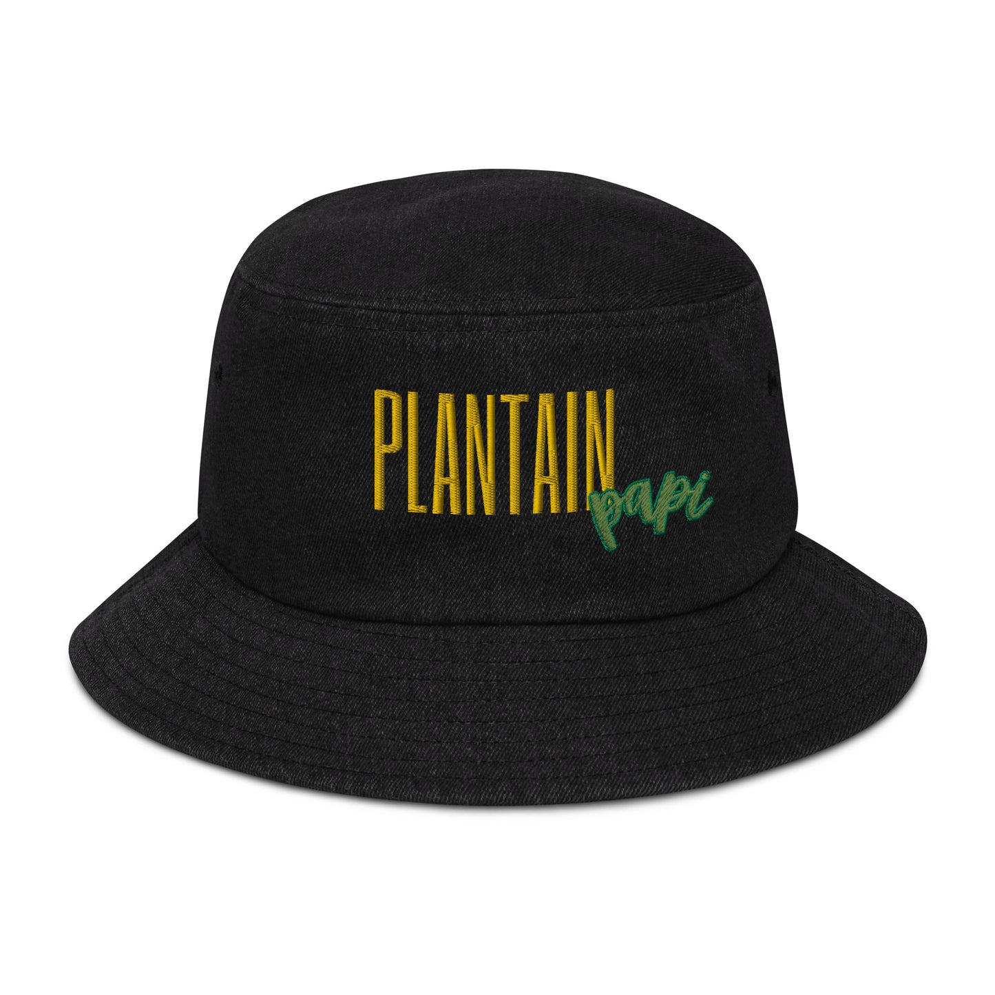 Plantain Papi Denim Bucket Hat